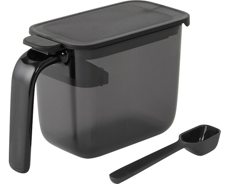 ★ポイント最大16倍★【全国配送可】-調味料ポット K-736BK　ブラック マーナ　JAN 4976404273639 kt4519..