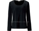 ★ポイント最大16倍★【全国配送可】-ラウンドネック長袖ニット BCK7100-16 ブラック 7号 ボンマックス JAN 4544316494093 kt472865 取寄品 衣類 アウター トップス-【介護福祉用具】