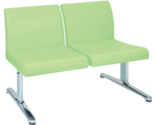 ★ポイント最大16倍★【全国配送可】-フローム（二人掛）　TB-1144-01 ライトグリーン 高田ベッド製作所　JAN kt461803 取寄品 医療・施設 施設用家具 ロビーチェア-【介護福祉用具】