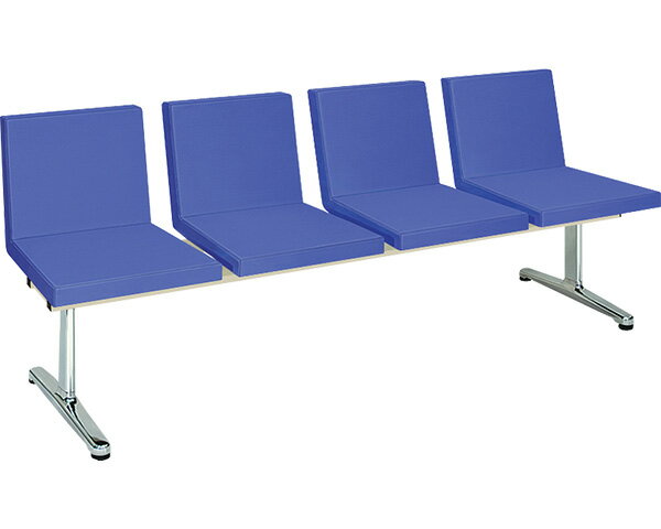 ★ポイント最大16倍★【全国配送可】-サライ（四人掛）　TB-493-03 ライムグリーン 高田ベッド製作所　JAN kt461927 取寄品 医療・施設 施設用家具 ロビーチェア-【介護福祉用具】