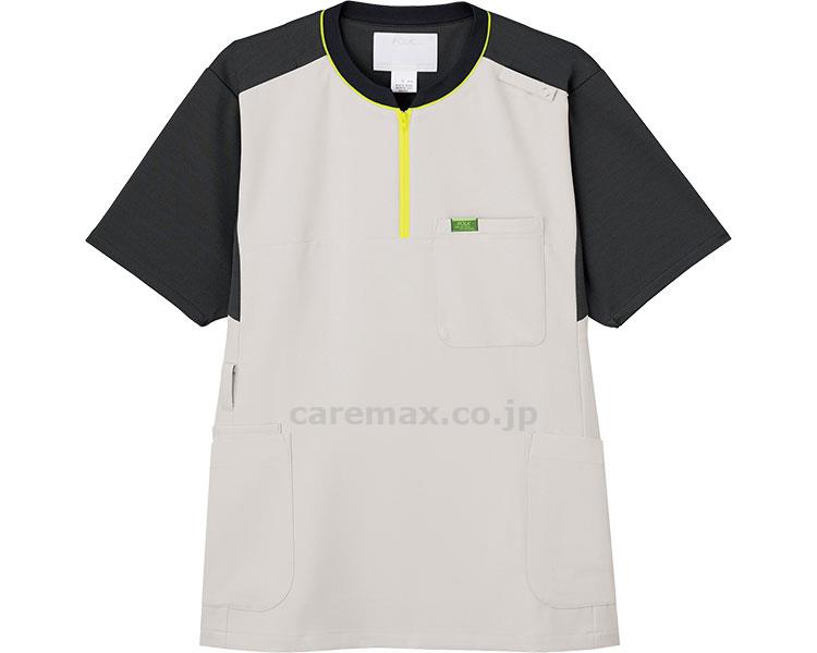 ★ポイント最大16倍★【全国配送可】-ジップアップスクラブ　CK700 ライトグレー×チャコール　L