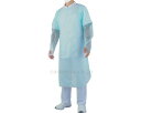 ★ポイント最大16倍★【全国配送可】-プラスチックガウン(親指フックタイプ)20μ SHG-003 ブルー 10枚 伊藤忠リーテイルリンク JAN 493369...