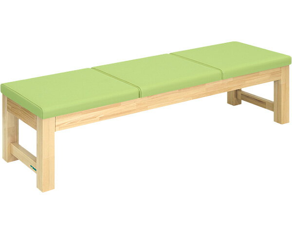 ★ポイント最大16倍★【全国配送可】-モクベンチ（三人掛）　TB-749-02 イエロー 高田ベッド製作所　JAN kt464827 取寄品 医療・施設 施設用家具 ロビーチェア-【介護福祉用具】