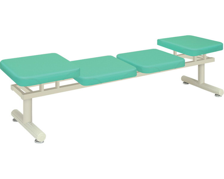 ★ポイント最大16倍★【全国配送可】-Bセライ（四人掛）　TB-1248-05 メディグリーン 高田ベッド製作所　JAN kt465193 取寄品 医療・施設 施設用家具 ロビーチェア-【介護福祉用具】