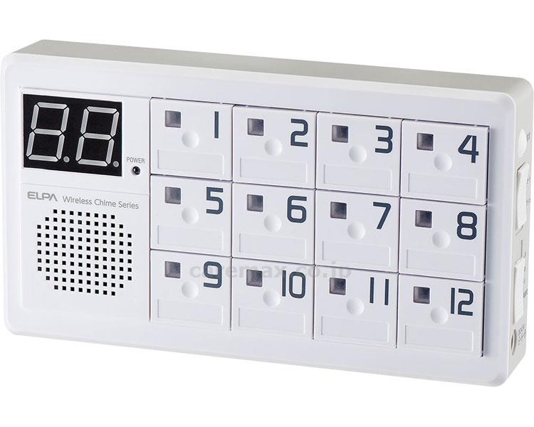 ★ポイント最大16倍★【全国配送可】-ワイヤレスチャイム12CH受信器 EWS-P70 朝日電器 JAN 4901087220939 kt492172 取寄品 日常生活 報知装置 一方向通信呼び出し-【介護福祉用具】