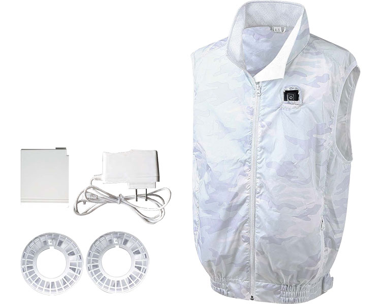 ★ポイント最大16倍★【全国配送可】-KAZEKURU　空調エアコン服 MT3000　シルバー　LL-3L 室谷　JAN 4573456980685 kt484226 取寄品 衣類 アウター トップス-【介護福祉用具】