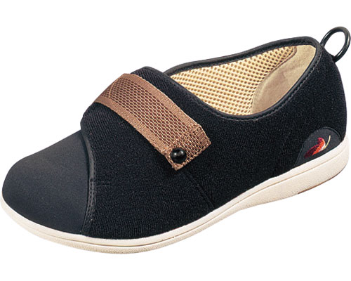 ★ポイント最大16倍★【全国配送可】-パステル405　左足 ブラックA　25.0cm ムーンスター　JAN 4523118475707 kt485181 取寄品 歩行関連 シューズ 室内用　片足-【介護福祉用具】