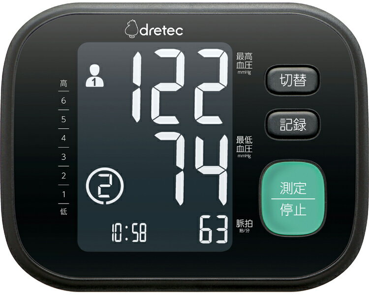 ★ポイント最大16倍★【全国配送可】-上腕式血圧計 BM-212BK　ブラック ドリテック　JAN 4536117040593 kt485536 取寄品 医療・施設 計測器 血圧計-【介護福祉用具】
