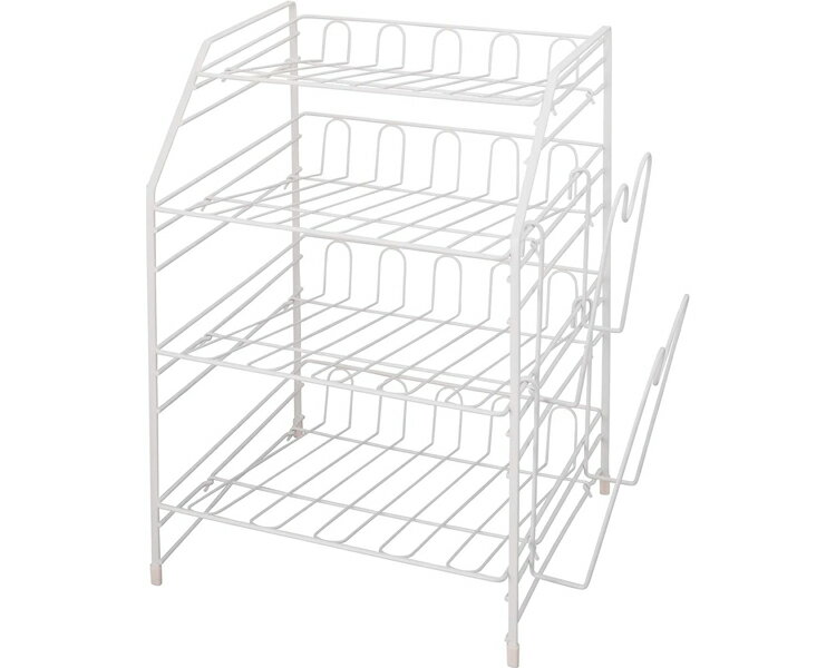★ポイント最大16倍★【全国配送可】-FV　シンク下フライパンラック4段 ホワイト 天馬　JAN 4904746107565 kt486144 取寄品 食事関連 食事関連のその他 その他(食事関連のその他)-【介護福祉用具】