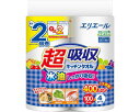 ★ポイント最大16倍★【全国配送可】-エリエール超吸収キッチンタオル 100カット 21000361 4R 大王製紙 JAN 4902011823240 kt502001 取寄品 住環境用品 消耗品 (消耗品)-【介護福祉用具】