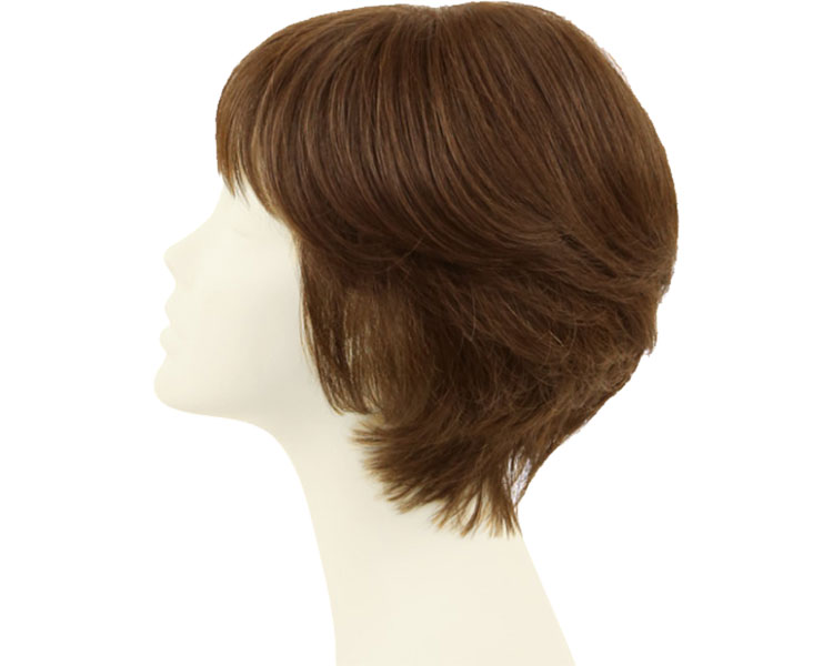 ★ポイント最大16倍★【全国配送可】-総手植えオールウィッグブロッサムカールショート 人毛ミックスナチュラルブラウン プリシラ　JAN 4573173178068 kt493278 取寄品 医療・施設 その他医療 その他(その他医療)-【介護福祉用具】