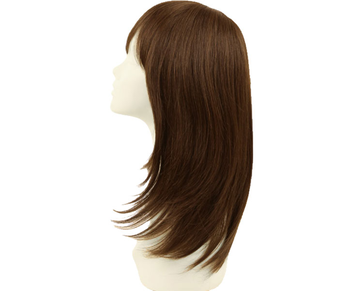 ★ポイント最大16倍★【全国配送可】-総手植えオールウィッグ　ラシフォンストレートM 人毛ミックスブラック プリシラ　JAN 4573173178242 kt493293 取寄品 医療・施設 その他医療 その他(その他医療)-【介護福祉用具】