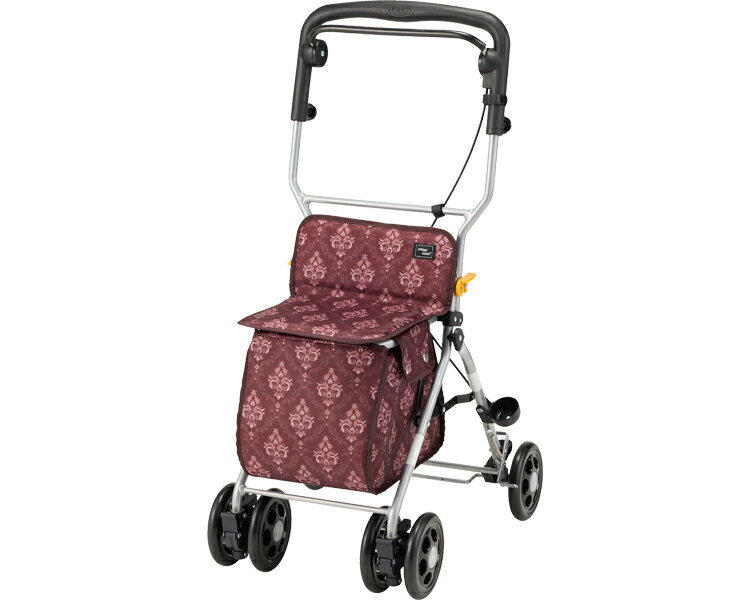 ★ポイント最大16倍★【全国配送可】-ルーク RK-10RD　赤ダマスク マキテック　JAN 4968501787201 kt493354 取寄品 歩行関連 シルバーカー ミドルタイプ-【介護福祉用具】