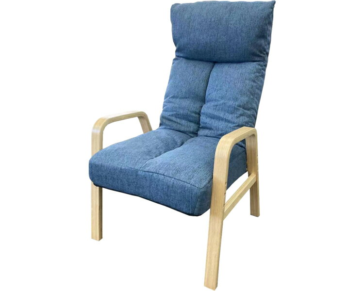 ★ポイント最大16倍★【全国配送可】-頭まで支える高座椅子 ADH-マルク　ブルー（BL） 明光ホームテック　JAN 4977935062860 kt494044 取寄品 日常生活 立ち上がり補助いす 座いす-【介護福祉用具】