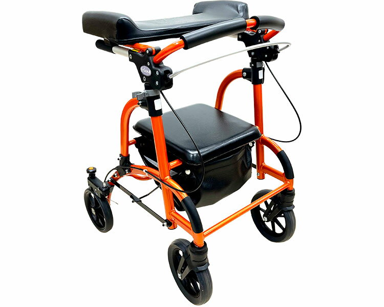 ★ポイント最大16倍★【全国配送可】-歩行車　friend（フレンド）α WF-1α　オレンジ ウェルパートナーズ..