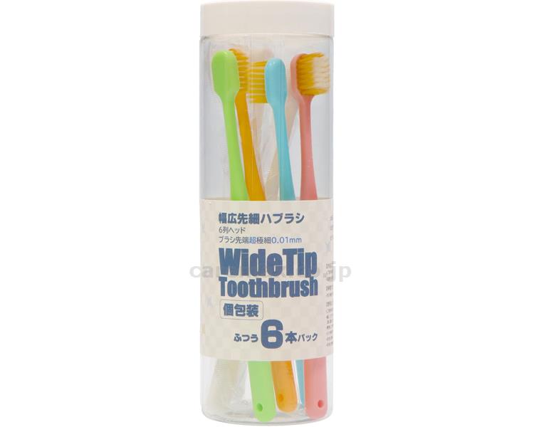 ★6/22-27 P最大27倍★【全国配送可】-幅広先細ハブラシ　6P 92802 K.K物産　JA