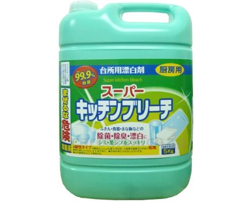 ★ポイント最大16倍★【全国配送可】-スーパーキッチンブリーチ 5kg ロケット石鹸　JAN 4903367303905 kt512594 取寄品 住環境用品 消耗品 洗剤-【介護福祉用具】