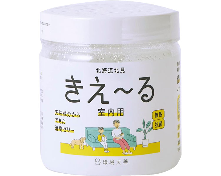 ★ポイント最大16倍★【全国配送可】-きえーる　室内用　ゼリータイプお徳用 H-KJ-480　480g　無香 環境大善　JAN 4562287811138 kt500876 取寄品 住環境用品 消耗品 除菌・消臭剤-【介護福祉用具】