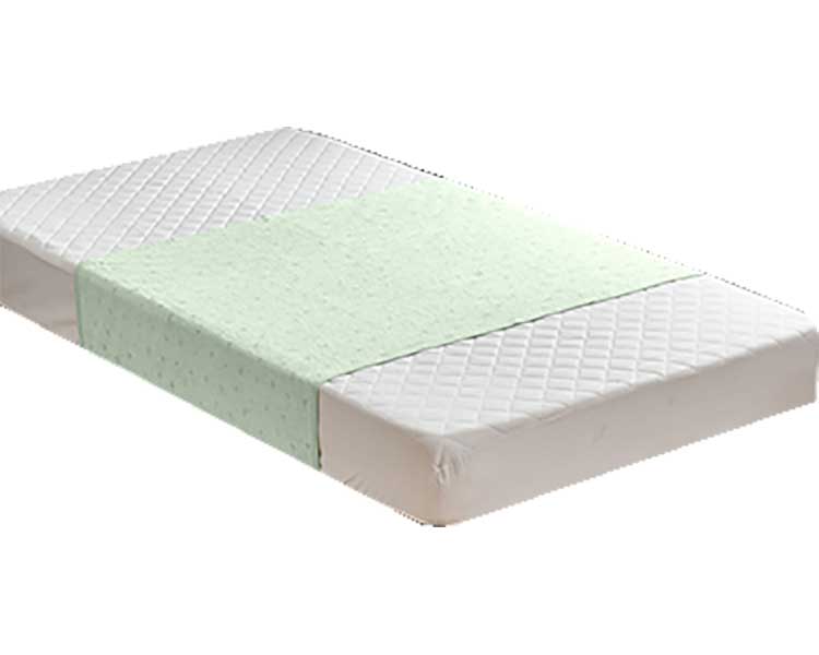 ★ポイント最大16倍★【全国配送可】-防水シーツ　パイル　部分用 AKH-260711　花柄グリーン 赤堀　JAN 4..