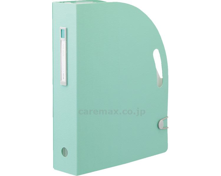 ★ポイント最大16倍★【全国配送可】-noie-styleドキュメントボックス　タテ F7690-19　ライトグリーン　A4 LIHITLAB（リヒトラブ）　JAN 4903419113094 kt514830 取寄品 文房具 (文房具)-【介護福祉用具】