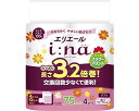 ★ポイント最大16倍★【全国配送可】-i:na(イーナ)トイレットティシューW3.2倍巻 21001144 4Rプリント 大王製紙 JAN 4902011825930 kt517034 取寄品 排泄関連 トイレ周辺用具 トイレットペーパー-【介護福祉用具】