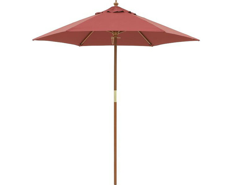 ★ポイント最大16倍★【全国配送可】-ウッドパラソル　2.1m PAL-21E　エンジ タカショー　JAN 4975149338..