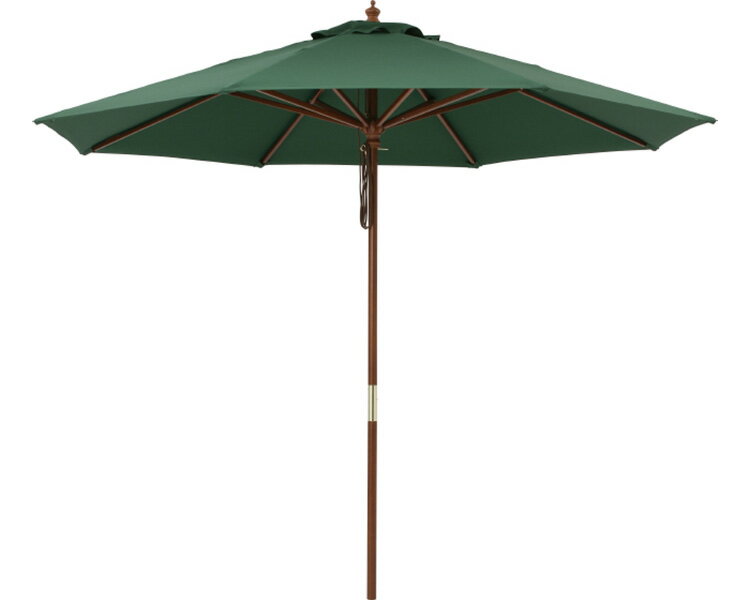 ★ポイント最大16倍★【全国配送可】-ウッドパラソル　2.7m PAS-27G　グリーン タカショー　JAN 49751493..