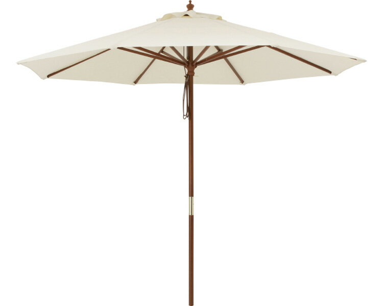★ポイント最大16倍★【全国配送可】-ウッドパラソル　2.7m PAS-27B　ベージュ タカショー　JAN 49751493..