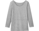 ★ポイント最大16倍★【全国配送可】-綿100%ワタシサイズノ長袖インナー 052182506 杢グレー 4L セルヴァン JAN 4985697266617 ...