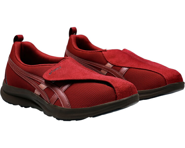 ★ポイント最大16倍★【全国配送可】-ライフウォーカーW018　1242A018 ワイン×ラベンダー　24.0cm アシックス商事　JAN 4550457361507 kt513905 取寄品 歩行関連 シューズ 両用-【介護福祉用具】