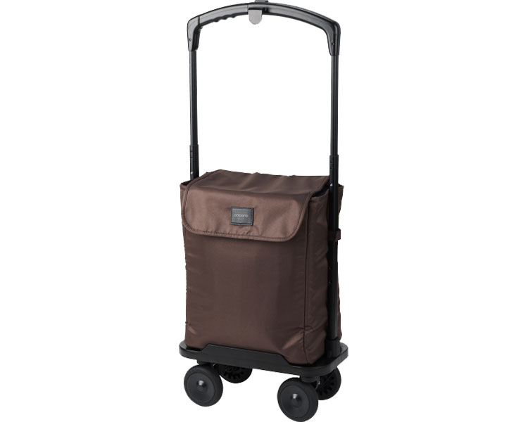 ★ポイント最大16倍★【全国配送可】-コ・コロ　横押し4輪カート　デランナ 552018　BR（ブラウン） レイクス21　JAN 4534863552018 kt515614 取寄品 歩行関連 ショッピングカート ショッピングカート-【介護福祉用具】