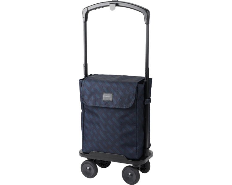 ★ポイント最大16倍★【全国配送可】-コ・コロ　横押し4輪カート　ペルミス 552100　NV（ネイビー） レイクス21　JAN 4534863552100 kt515616 取寄品 歩行関連 ショッピングカート ショッピングカート-【介護福祉用具】