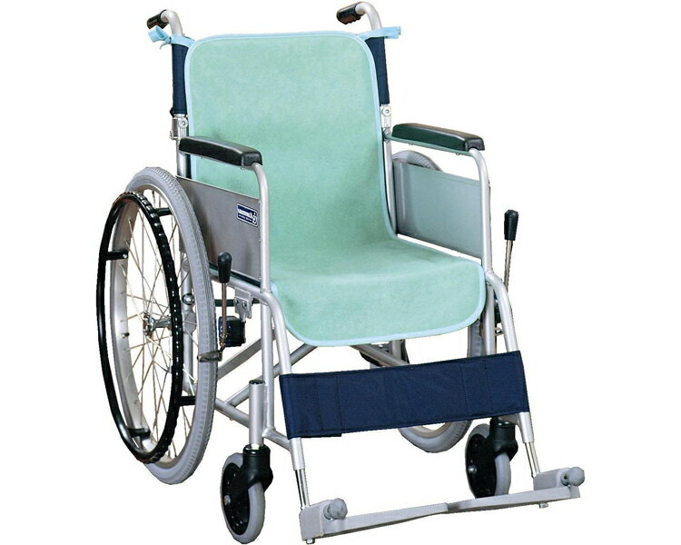 ★ポイント最大16倍★【全国配送可】-ケアカバー防水シーツ　車イス用 グリーン　2枚入 ケアメディックス　JAN 4958519322006 kt516348 取寄品 歩行関連 車いすオプション 車いす用小物-【介護福祉用具】