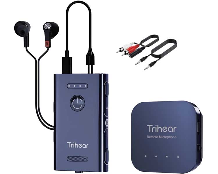 ★ポイント最大16倍★【全国配送可】-トライヒアコンボ ネイビー LEET　JAN 4580743981188 kt516807 取寄品 日常生活 コミュニケーション補助 助聴器-【介護福祉用具】