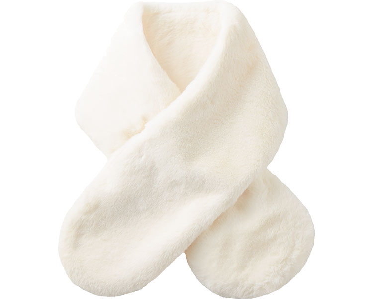 ★ポイント最大16倍★【全国配送可】-あったかふんわり華やかティペット 052152800　オフホワイト セルヴ..