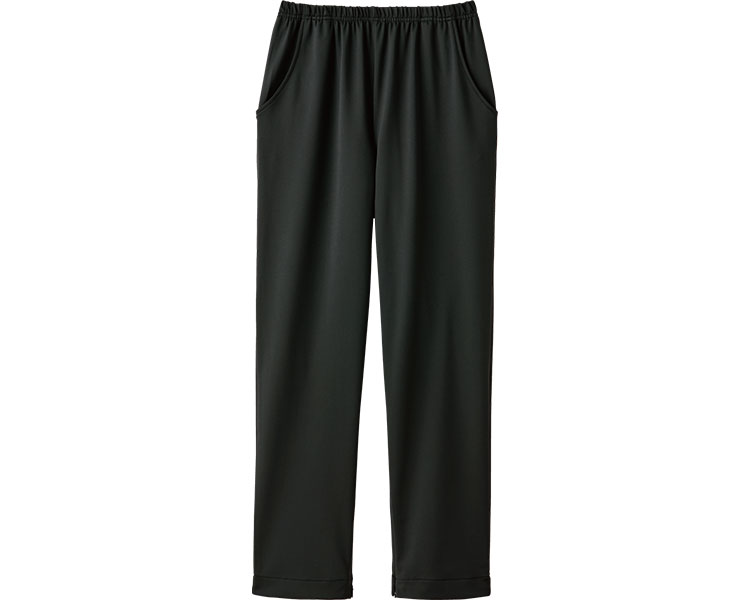 ★ポイント最大16倍★【全国配送可】-らくらく裾ファスナーパンツ 052202704　ブラック　LL セルヴァン　..