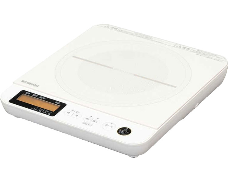 ★ポイント最大16倍★【全国配送可】-IHコンロ1400W液晶付き IHC-T71-W　ホワイト アイリスオーヤマ　JAN 4967576426244 kt521183 取寄品 食事関連 調理器類 調理器類-【介護福祉用具】