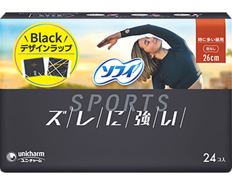 ★ポイント最大16倍★【全国配送可】-ソフィSPORTS260羽なし 38577　24枚 ユニ・チャーム　JAN 490311131..