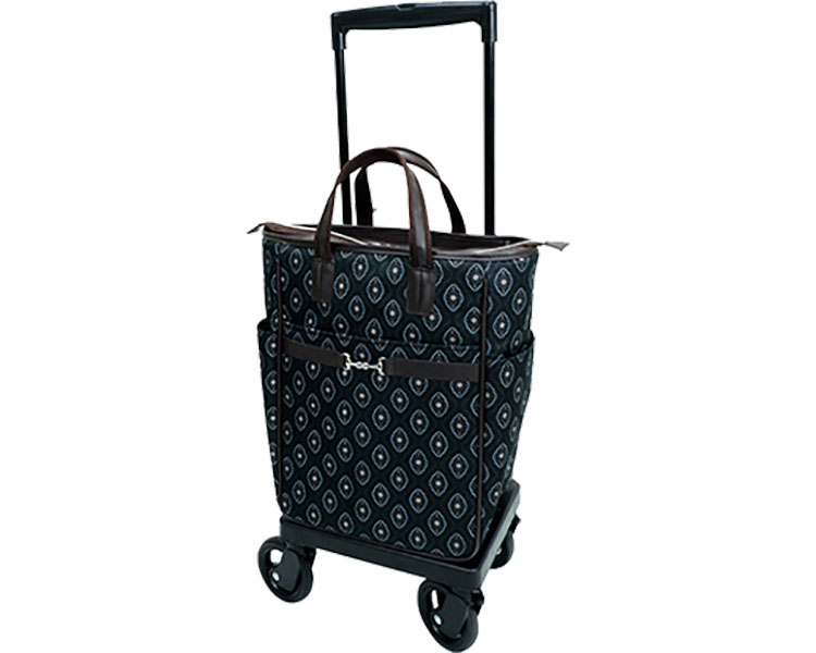 ★ポイント最大16倍★【全国配送可】-メロディ　トートグレイス フラワーブーケBK 島製作所　JAN 4945528352056 kt523806 取寄品 歩行関連 ショッピングカート ショッピングカート-【介護福祉用具】