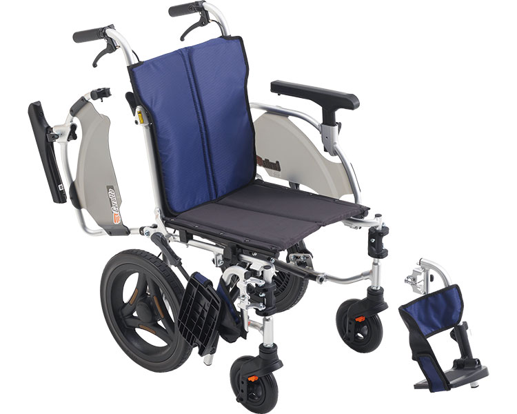 ★ポイント最大16倍★【全国配送可】-カルッタSG介助型モジュール　CRT-SG-10 座幅40　紺（A-16） ミキ　JAN 4536697117777 kt524614 取寄品 歩行関連 車いす 介助式-【介護福祉用具】