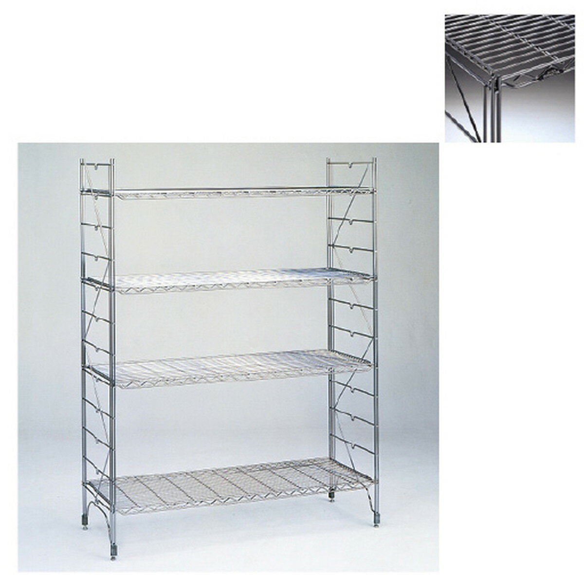 ★ポイント最大16倍★【送料無料】-スタンダードエレクターシェルフ4段 M910・M1830(D460) 品番 my03-2660-17-- 1入り-【MY医科器機】JAN