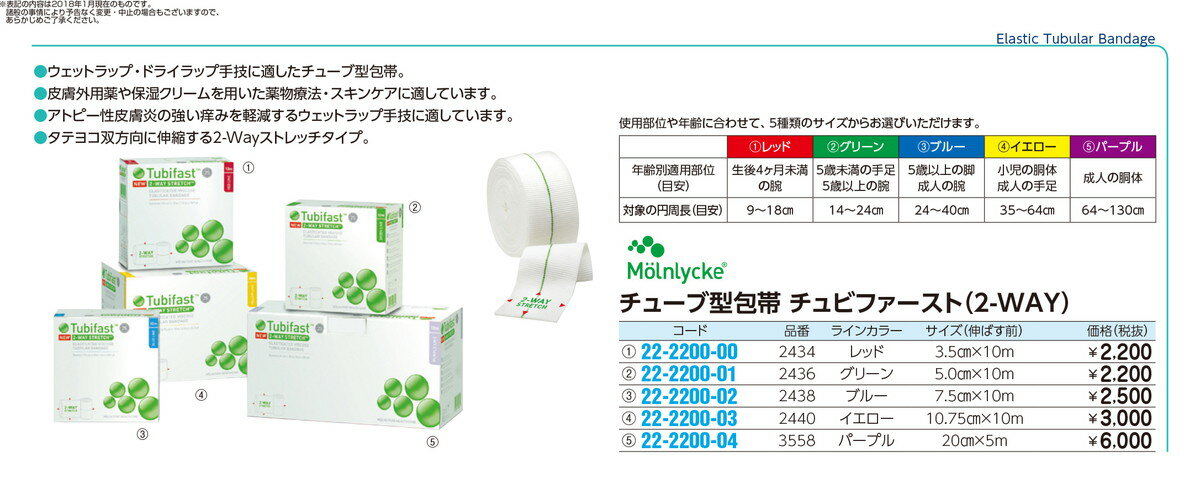 ★ポイント最大16倍★【全国配送可】-チュビファースト2－WAY（イエロー 12.75CMX10M 品番 my22-2200-03-- 1入り-【MY医科器機】JAN 5055158008779 3