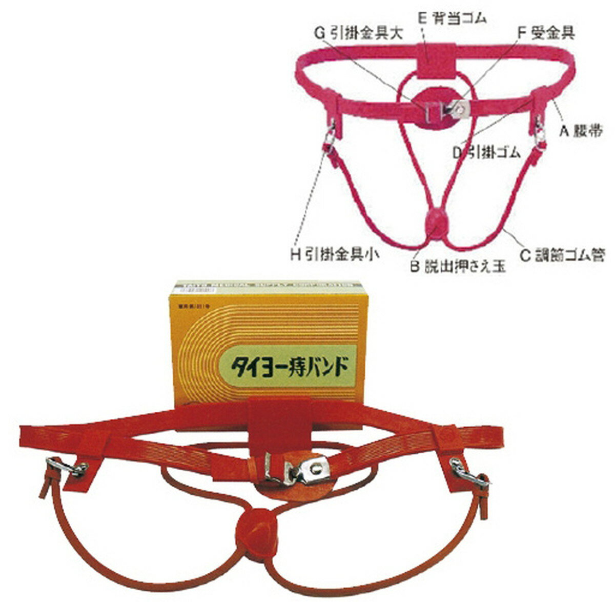 ★ポイント最大16倍★【送料無料】-タイヨー痔バンド（特大用） 120CMマデ 品番 my23-3672-01-- 1入り-【MY医科器機】JAN 4974726120266