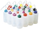 ★ポイント最大16倍★【全国配送可】-カラーキャップ付洗浄瓶(細口) 500ML(12ホンイリ) 品番 my23-5021-0310 1入り-【MY医科器機】JAN(4)