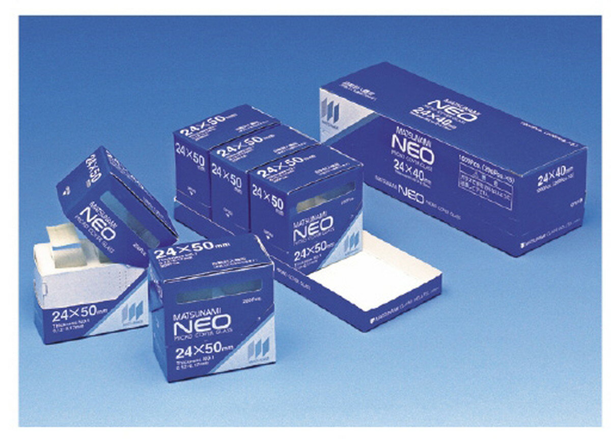 ★3/4-11 P最大27倍★【全国配送可】-角カバーグラス　No．1（24X24 C024241(200マイX5ハコ) 品番 my23-5025-10-- 1入り-【MY医科器機】JAN 4946247001416