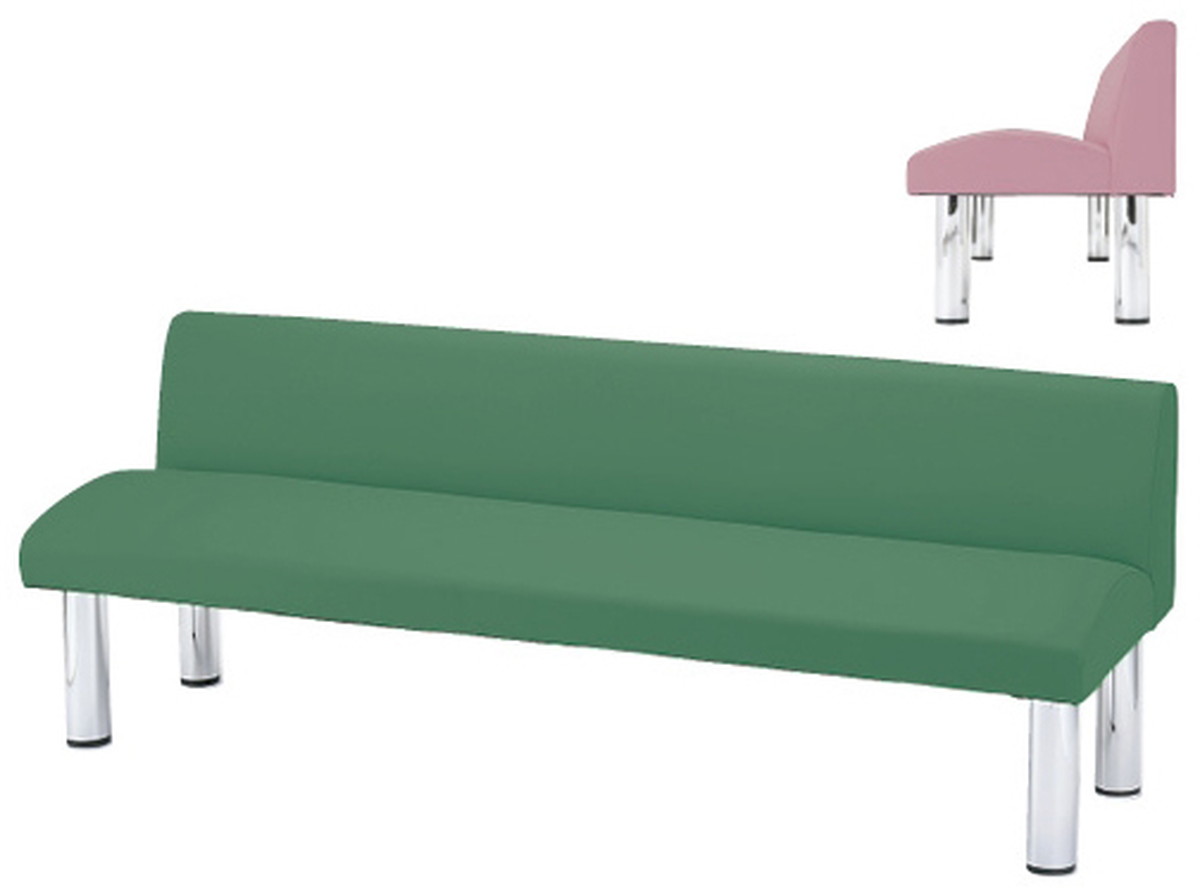 ★ポイント最大16倍★【送料無料】-ロビーチェア HKZ-18A(180X59X65CM 品番 my23-6717-0008 1入り-【MY医科器機】JAN