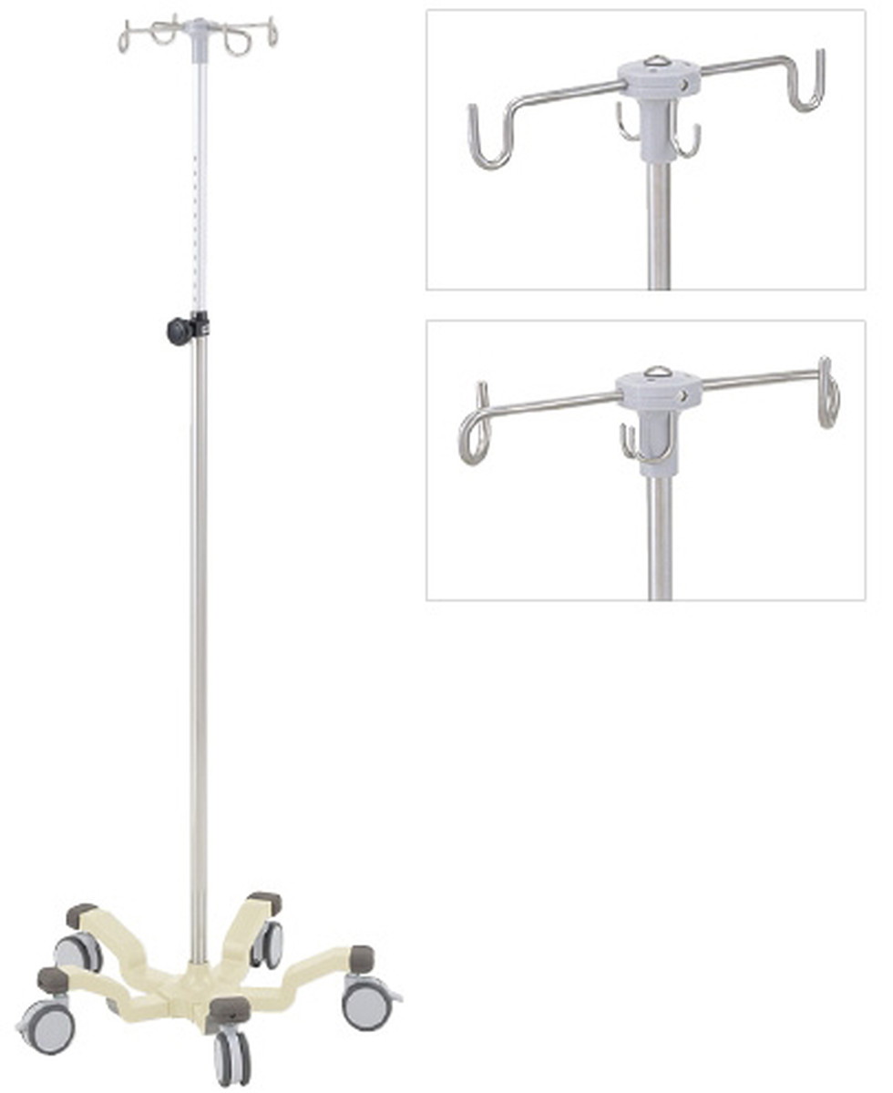 ★ポイント最大16倍★【送料無料】-イルリガートル台（2コ掛・P字フック NT662S-5A 品番 my24-3299-01-- 1入り-【MY医科器機】JAN 4560177395041