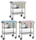 ★ポイント最大16倍★【送料無料】-カラフル繃帯交換車 YL-BC2B(ブルー) 品番 my24-4231-01-- 1入り-【MY医科器機】JAN 4535847014614(4)