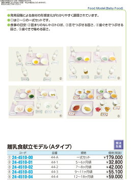 ★最大P24倍★ 10/5-10/11【送料無料】-離乳食献立モデルA（一式セット） 44-A 品番 my24-4510-00-- 1入り-【MY医科器機】