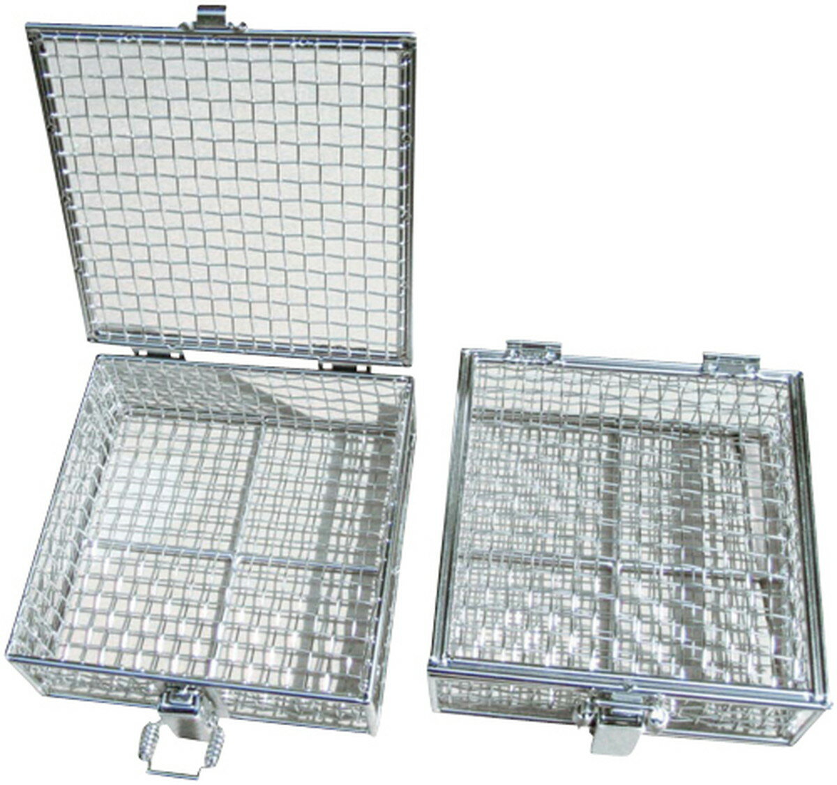 ★ポイント最大16倍★【送料無料】-蝶番蓋付バスケット（大） OM1054-52(200X200MM) 品番 my24-6333-02-- 1入り-【MY医科器機】JAN